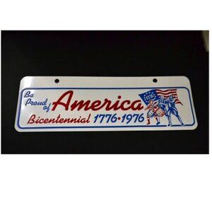 Vintage License Plate 1976 Bicentennial Car Decor Collectible Upcoming 250Th